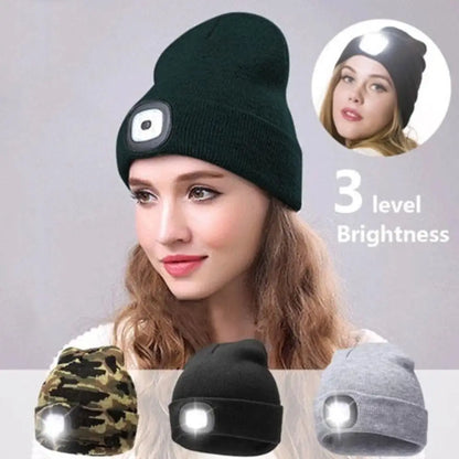 Rechargeable LED Knit Beanie